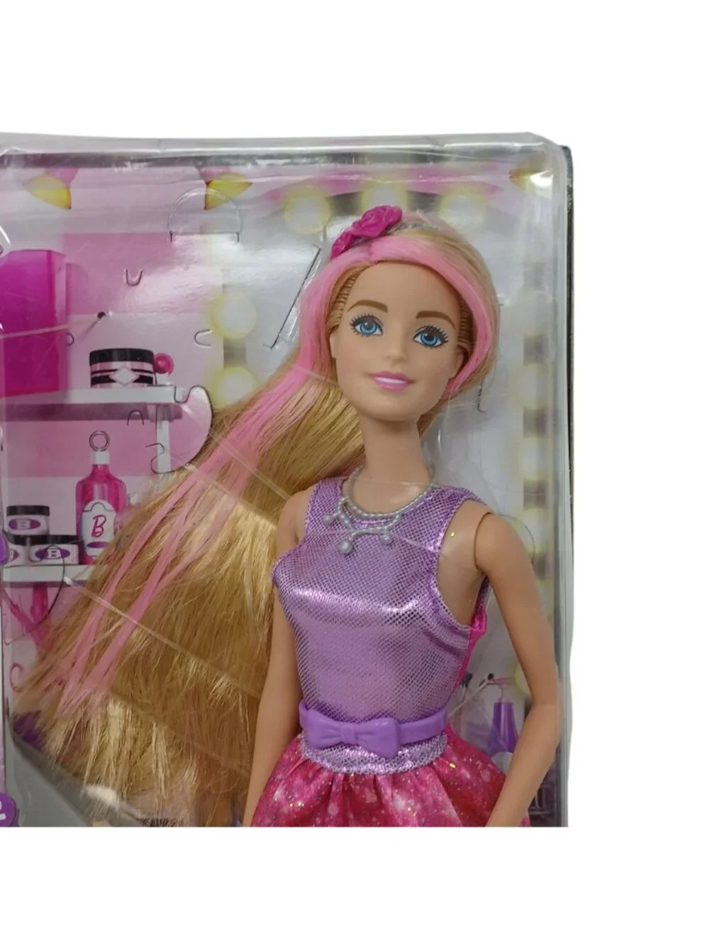 Barbie Color & Style Long Hair Changes Color w Styling Tool CFN47  #D-13